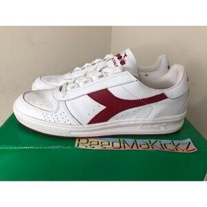 Diadora B. Elite White Red Pepper mens 7.5us